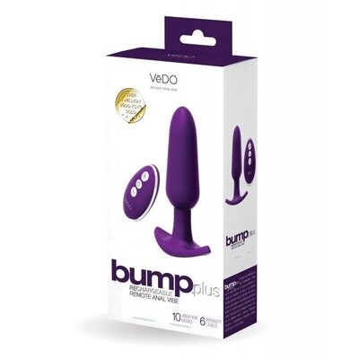 VeDO Bump Plus Rechargeable Anal Vibrator with Remote Control
