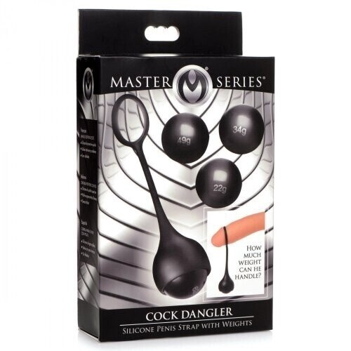Master Series Cock Dangler Silicone Penis Strap with Weights