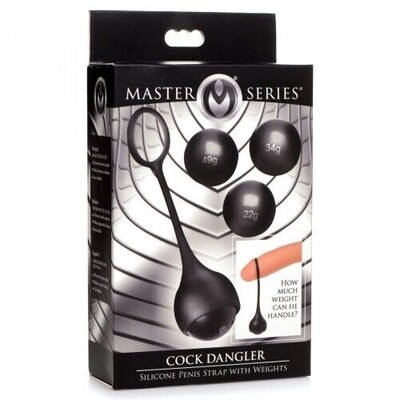 Master Series Cock Dangler Silicone Penis Strap with Weights