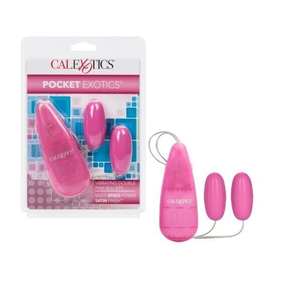 Pocket Exotics Vibrating Double Pink Passion Bullets