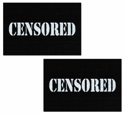 Pastease Black Censor Bars Pasties