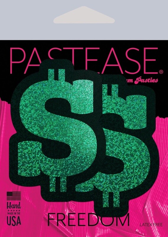 Pastease Money Green Glitter Dollar