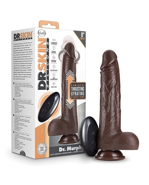 Dr. Murphy Rechargeable Thrusting Dildo with Remote Control 8&quot;