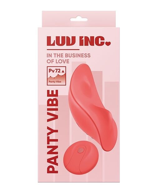 Luv Inc. Remote Control Panty Vibe, Color: Coral