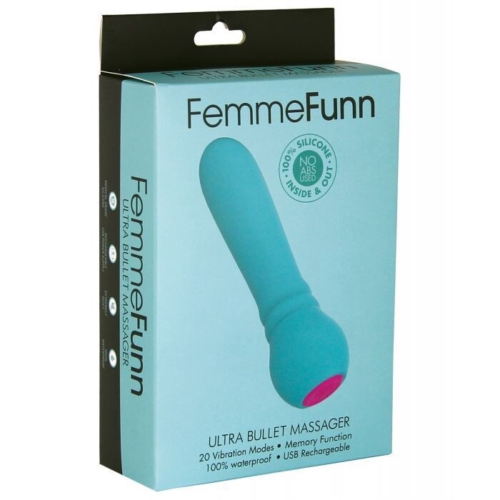 Femme Funn Ultra Bullet Massager, Color: Turquoise