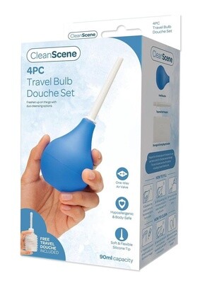 Clean Scene 4 Pc Travel Bulb Douche Set