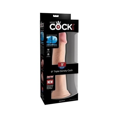 King Cock Plus Triple Density Dildo 9&quot;