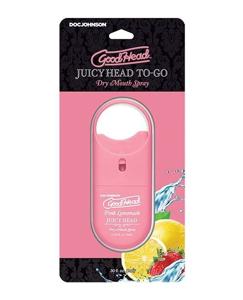 GoodHead Juicy Head Dry Mouth Spray To-Go, Flavor: Pink Lemonade