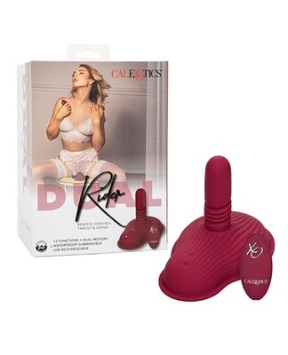 Dual Rider Rechargeable Silicone Remote Control Thrust &amp; Grind Massager