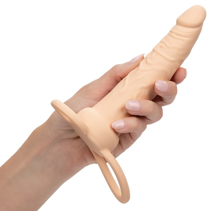 Performance Maxx Rechargeable Silicone Dual Penetrator, Color: Vanilla