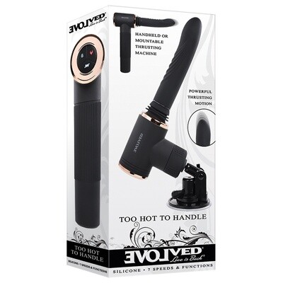Too Hot to Handle Rechargeable Silicone Thrusting Vibrator with Suction Cup