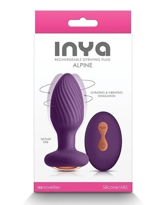 Inya Alpine Rechargeable Silicone Anal Plug with Remote Control