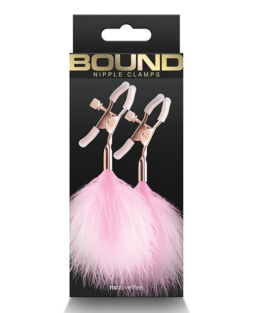 Bound Nipple Clamps F1 - Rose Gold &amp; Pink