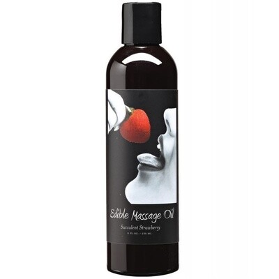 Hemp Seed Edible Massage Oil Succulent Strawberry