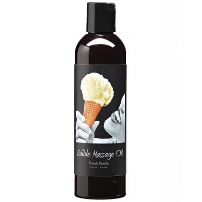 Hemp Seed Edible Massage Oil French Vanilla