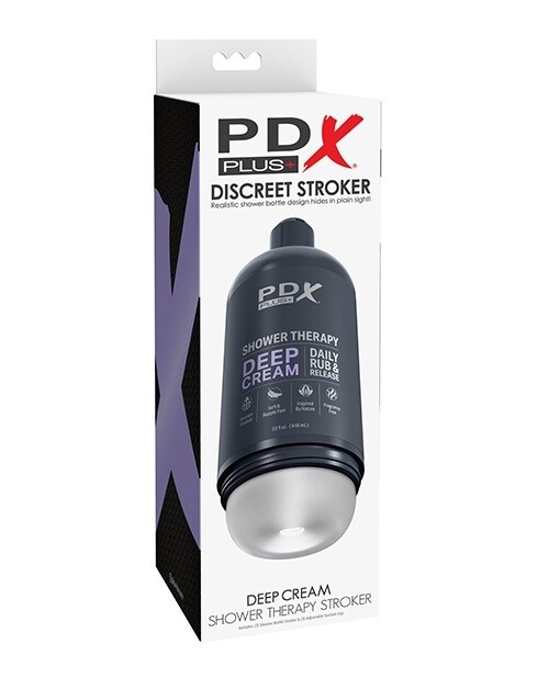 PDX Plus Shower Therapy Deep Cream Discreet Stroker