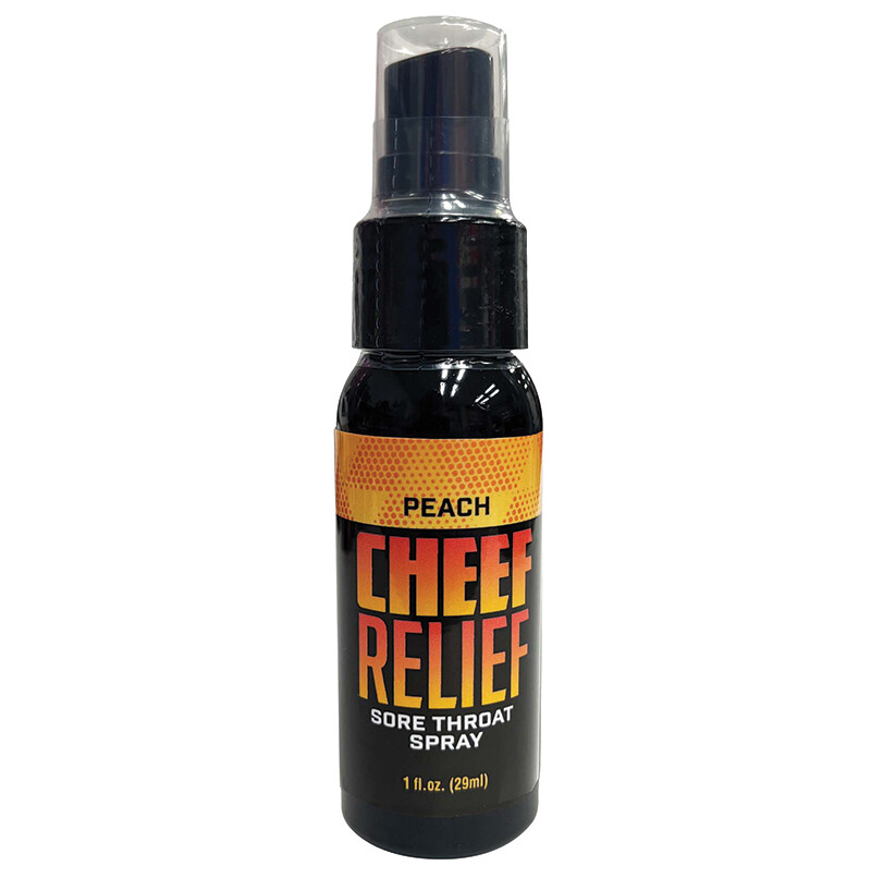 Cheef Relief Soothing Throat Spray, Flavor: Peach