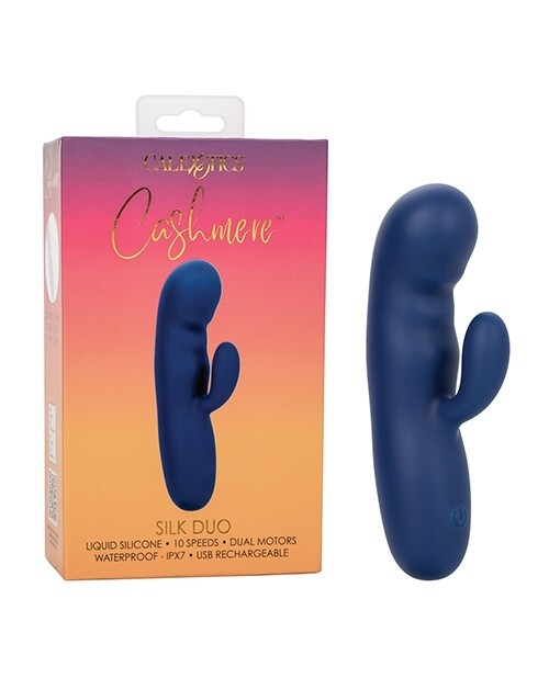 Cashmere Silk Duo Rechargeable Silicone Rabbit Vibrator