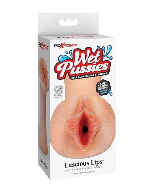 PDX Wet Pussies Luscious Lips Self Lubricating Stroker