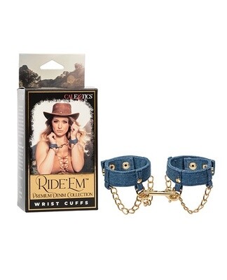 Ride &#39;em Premium Denim Collection Wrist Cuffs