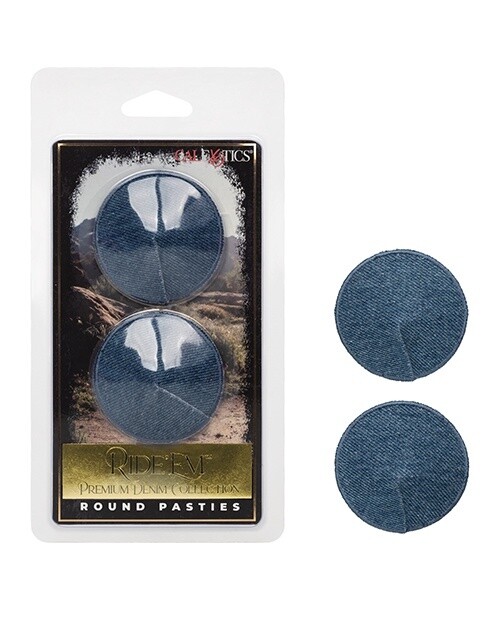 Ride &#39;em Premium Denim Collection Round Pasties