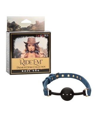 Ride &#39;em Premium Denim Collection Ball Gag