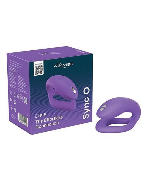 We-Vibe Sync O Rechargeable Silicone Couples Vibrator with Remote Control, Color: Purple