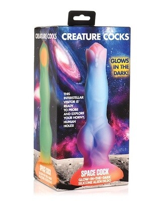 Creature Cocks Space Cock Glow in The Dark Silicone Alien Dildo