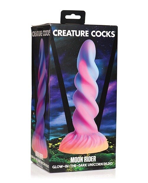 Creature Cocks Moon Rider Glow in the Dark Unicorn Silicone Dildo