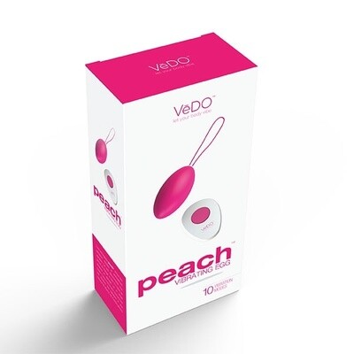 VeDO Peach Rechargeable Silicone Egg Vibrator