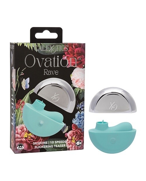 Ovation Rave Rechargeable Silicone Flickering Clitoral Stimulator