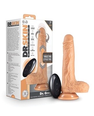 Dr. Grey Rechargeable Thrusting 7&quot; Dildo with Remote Control