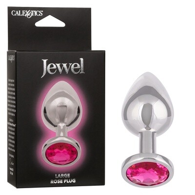 Jewel Rose Pink Aluminum Anal Plug