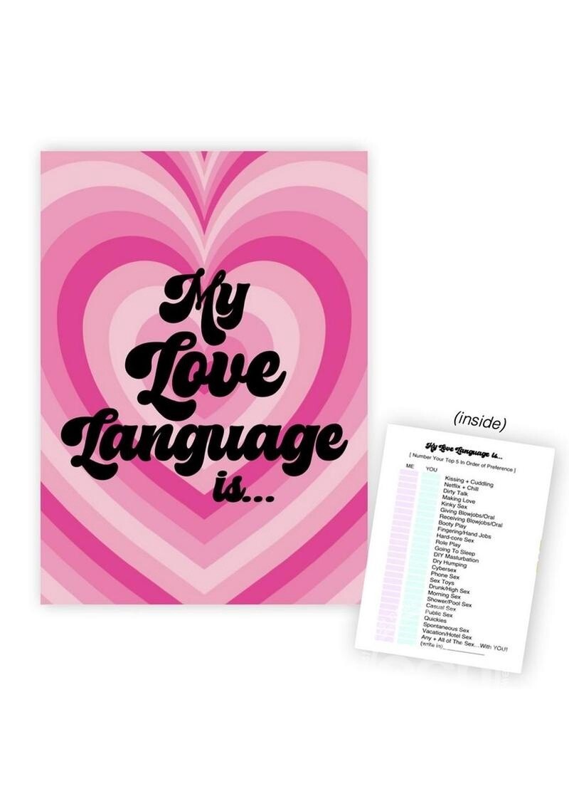My Love Language is... Greeting Card