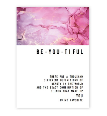 Be-YOU-tiful Greeting Card