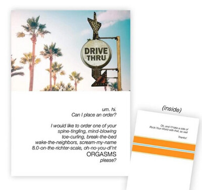 I&#39;d Like to Order an Orgasm Greeting Card