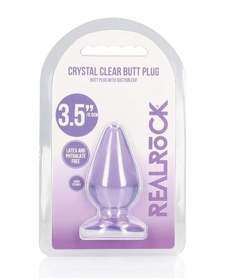 RealRock Crystal Clear 3.5&quot; Anal Plug