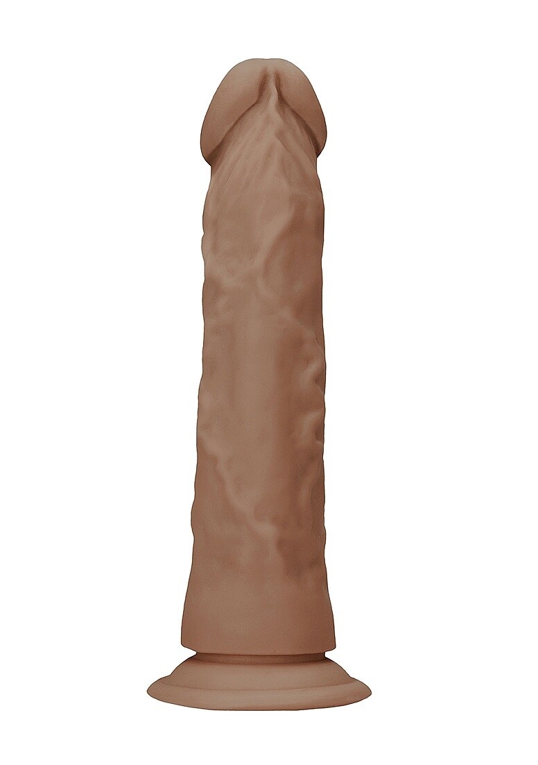 Realrock Skin 7&quot; Realistic Dildo, Color: Caramel