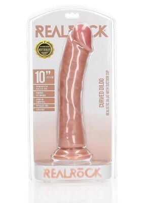 RealRock Curved 10&quot; Realistic Dildo