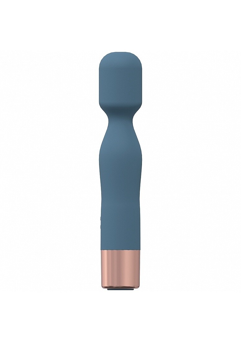 LoveLine Glamour 10 Speed Rechargeable Mini Wand, Color: Steel Blue