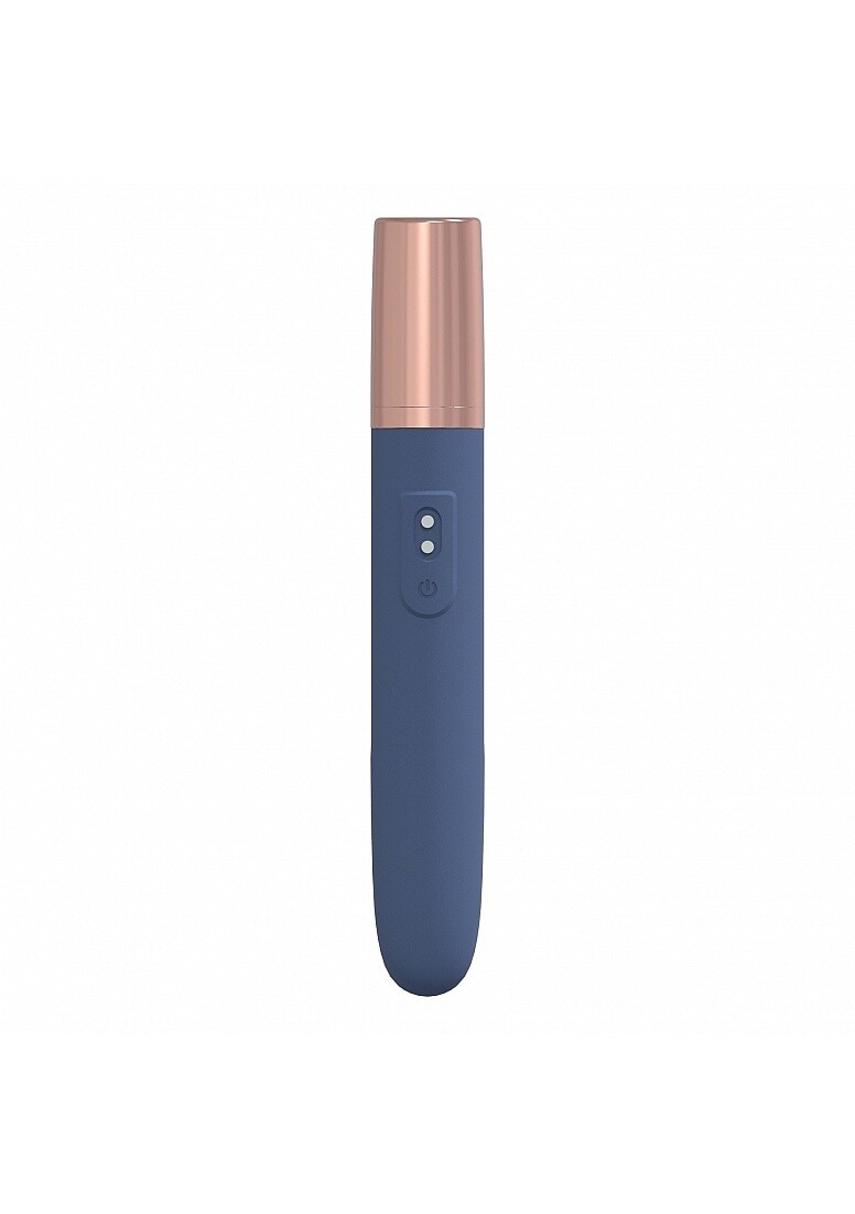 LoveLine The Traveler 10 Speed Rechargeable Vibe, Color: Steel Blue