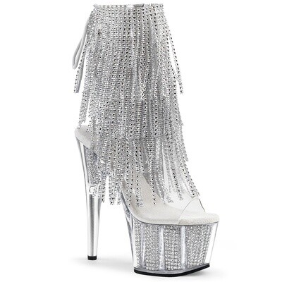 Adore 7&quot; Rhinestone Layered Ankle Boot