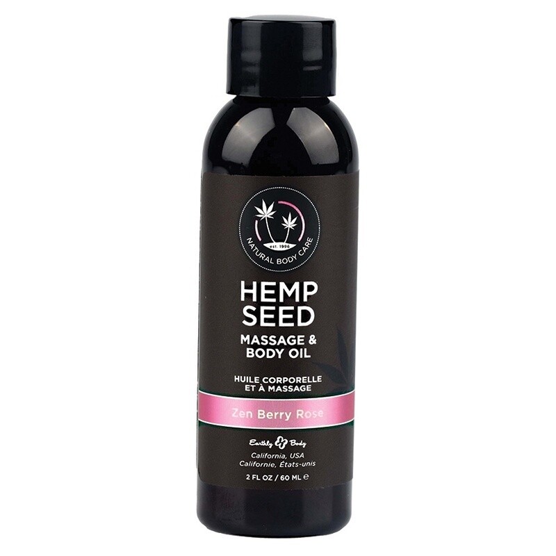 Hemp Seed Massage &amp; Body Oil Zen Berry Rose