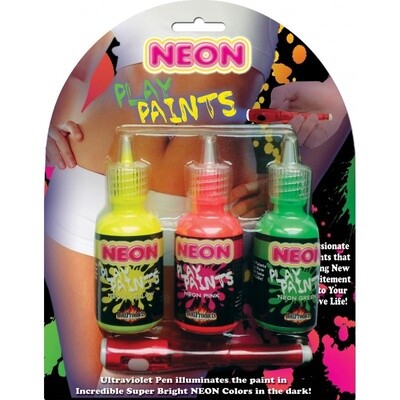 Neon Play Paints Assorted Colors 3 Each Per Pack
