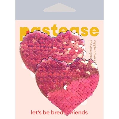 Pastease Pink Sequined Heart Pasties