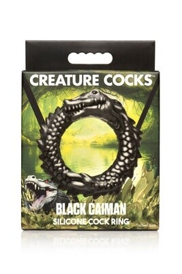 Creature Cocks Black Caiman Silicone Cock Ring