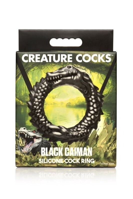 Creature Cocks Black Caiman Silicone Cock Ring
