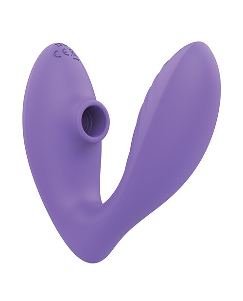 Romp Reverb Rechargeable Silicone Rabbit Vibrator with Clitoral Air Stimulator