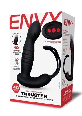 Envy Thruster Remote Control P-Spot Vibrator &amp; Ring