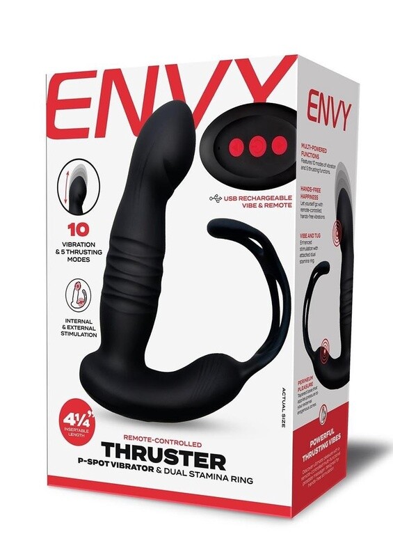 Envy Thruster Remote Control P-Spot Vibrator &amp; Ring